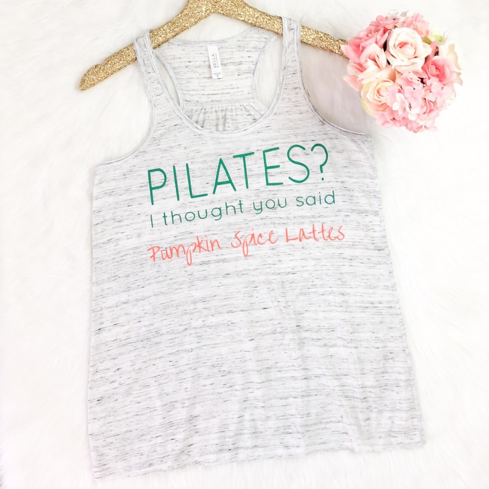Pumpkin Spice Lattes Flowy Racerback Tank - Picture 2 of 8